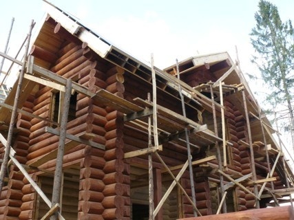 Этапы строительства рубленого дома